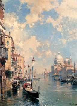 Franz Richard Unterberger : The Grand Canal Venice